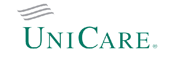 The image features a logo with the text  UNICARE  prominently displayed above stylized lettering, which appears to be part of a brand identity for a company offering healthcare services.